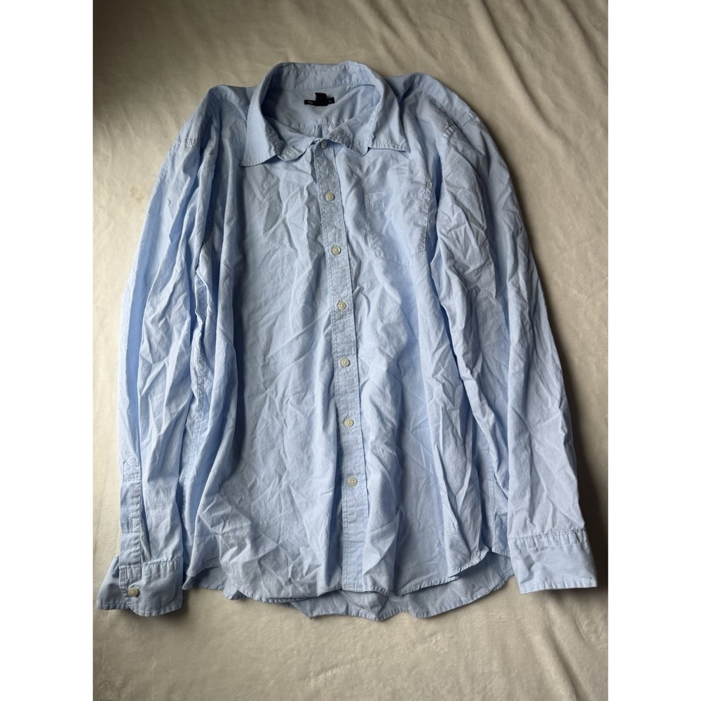 Gap Men's Blue Long Sleeve Dress Shirt Size XXL